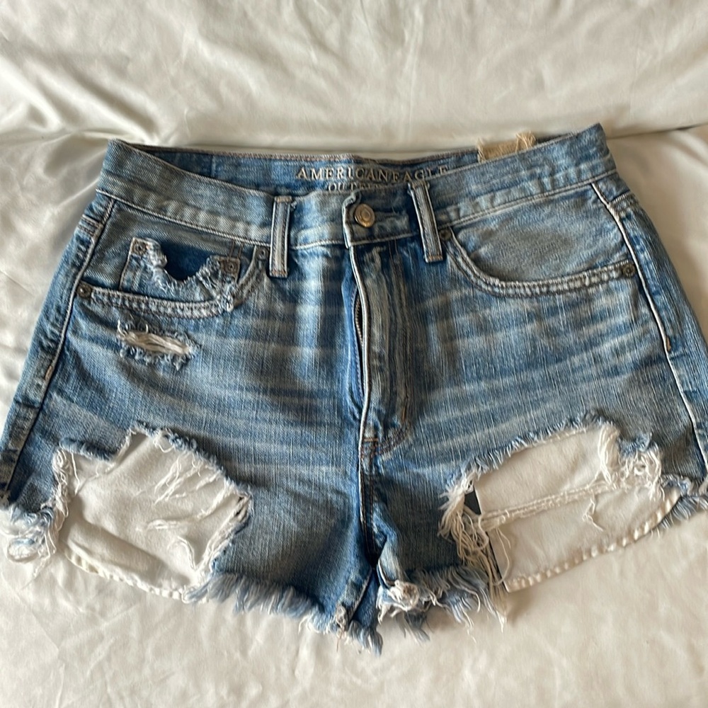 AEO vintage high rise festival shorts